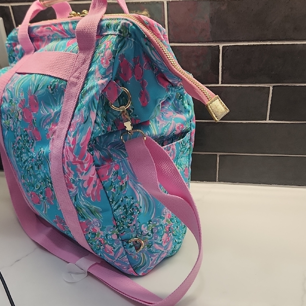Lilly Pulitzer Backpack Cooler with Aquatic Print - Picture 5 of 8